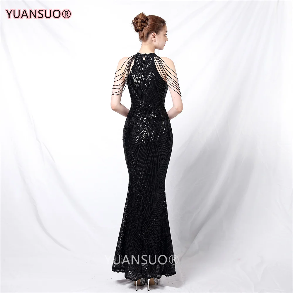 Sexy Mermaid Evening Dress Robe De Soiree Femme Vestidos De Festa Bridesmaid Dress Mariage Robe vestidos Party Dress black ball gown