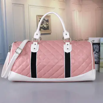 

Logo large-capacity multifunctional handbag rhombic pattern outdoor sports travel bag shoulder messenger bag