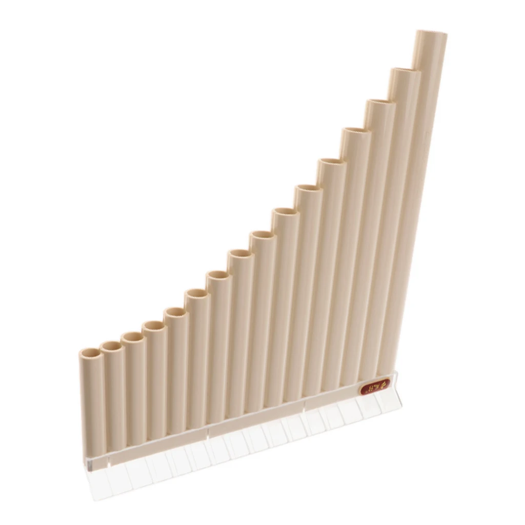 

16 Pipes C Tone Pan Flute Panpipes For Beginner Musical Woodwind Instrument Easy Learning