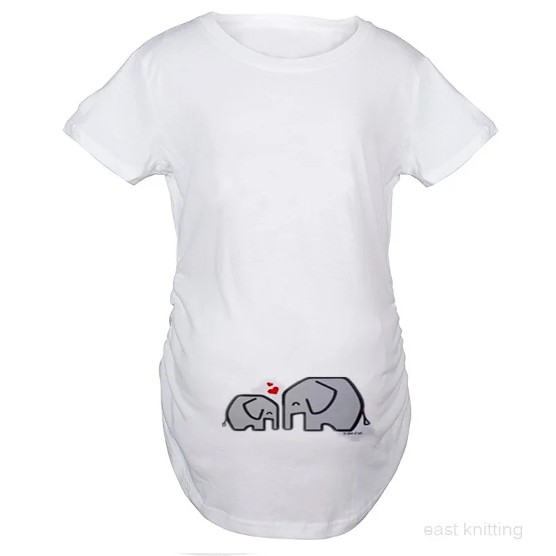 

Hot Selling Europe And America Maternity Clothes Elephant Printed Pregnant WOMEN'S T-shirt