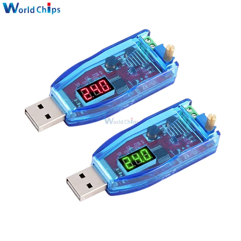 DC-DC 5V to 3.3V 9V 12V 24V Adjustable Potentiometer USB Step UP Down Boost Buck Converter Power Supply Voltage Regulator Module |