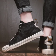 Мужские кроссовки в винтажном стиле; модные танцевальный светильник в стиле хип-хоп; кожаная обувь с высоким берцем; Мужская обувь для тенниса; Masculino; прогулочная обувь; I4-62