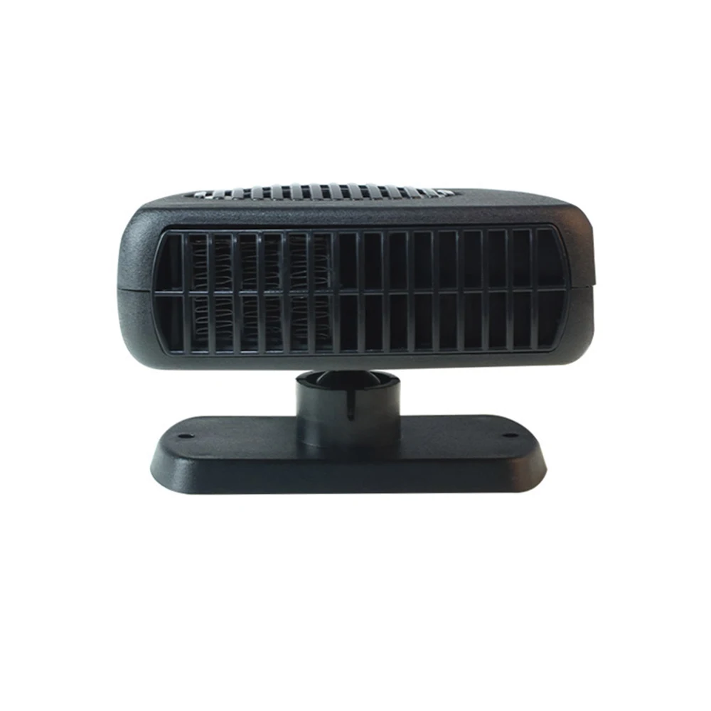 24 В автомобильный нагреватель многофункциональный автоматический нагреватель вентилятор Defroster Demister автомобильный нагреватель окно туман удаление авто аксессуары черный - Цвет: Черный