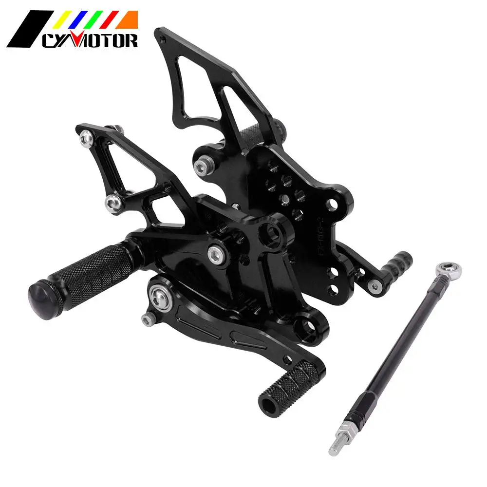 CNC Adjustable Footrests Footpeg Rearset Pedal Rear Sets Pegs For Kawasaki NINJA 250 300 Z300 2013-2017 300R EX300 2013-2014 | Автомобили