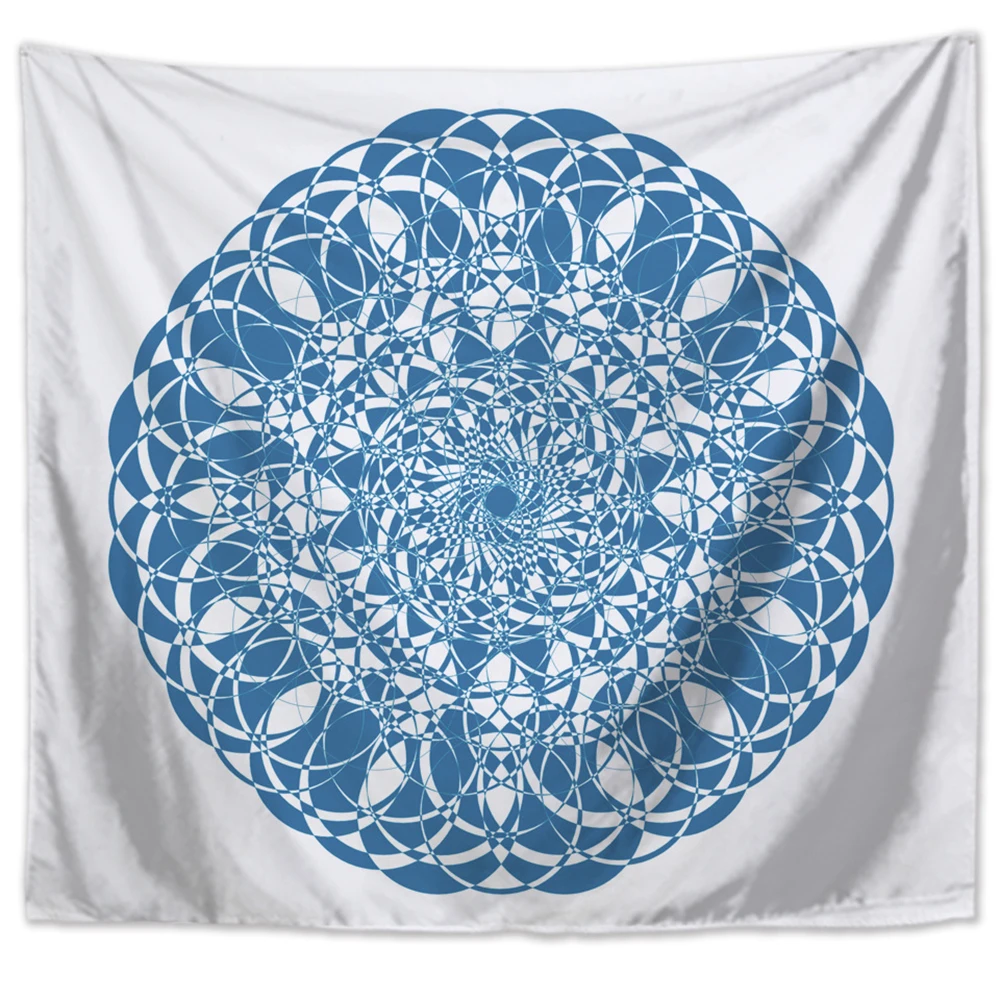 Серия «Мандала» Lychee, настенный гобелен с принтом, одеяло из полиэстера, художественный Настенный Ковер, домашний декоративный гобелен - Цвет: 8
