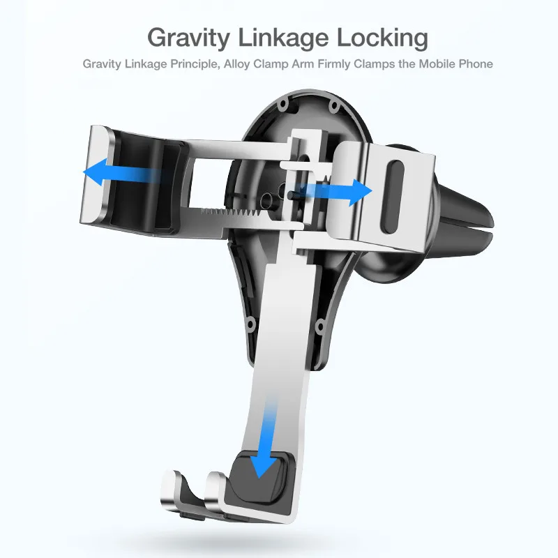 FLOVEME Gravity Автомобильный держатель для телефона с вентиляционным отверстием, подставка для телефона в автомобиле, не магнитный автомобиль, держатель для смартфона, поддержка сотового телефона