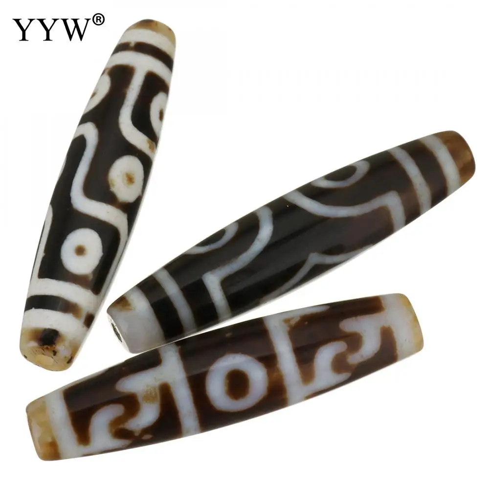 

10 Pcs Natural Tibetan Agatse Onyx Dzi Beadsc 14x58x14mm Jewelry Making DIY Necklace Bracelet Luxury Big Long Tibetan Dzi Beads