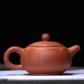 

230CC Lotus yixing tea kettle Chinese kung fu zisha teapot gift box friend suit dahongpao tieguanyin Oolong