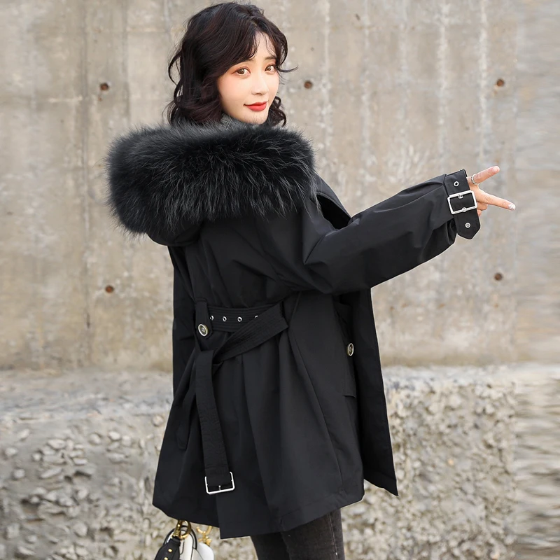 Broad wife half high collar knitted dress autumn