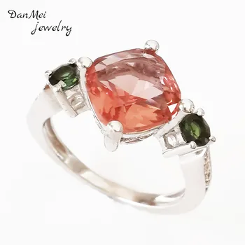 

Danmei Color Change Ring Diaspore Zultanite Trendy Engagement Rings 925 Sterling Silver for women fine Jewelry Trendy 2020 gift