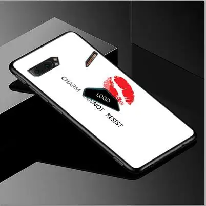 Коричневый Чехол для Asus ROG Phone2 ZS660KL из закаленного стекла с мультипликационным рисунком из мягкого силикона с узором чехол для ASUS ROG Gaming Phone 2 задняя крышка - Цвет: Коричневый