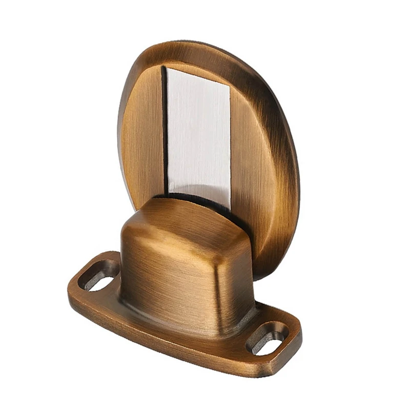 1pcs Magnetic Door Holder Stopper Invisible Doorstop Wall Floor Mount Safety Catch Zinc Alloy Gate Resistor Doorstop Door Holder
