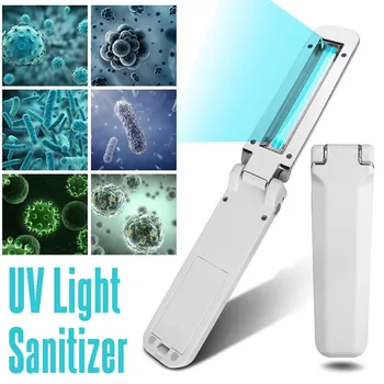 

Handheld UVC Lamp Sterilizer Mask Toothbrush Phone Ultraviolet Disinfection Lamp Portable Light Sanitizer Wand For Home Travel