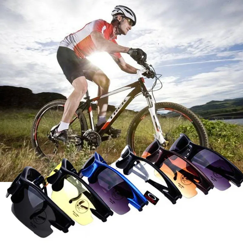 Outdoor Sports Unisex Sunglasses Anti Shock Glasses PC Eye Cycling Goggles