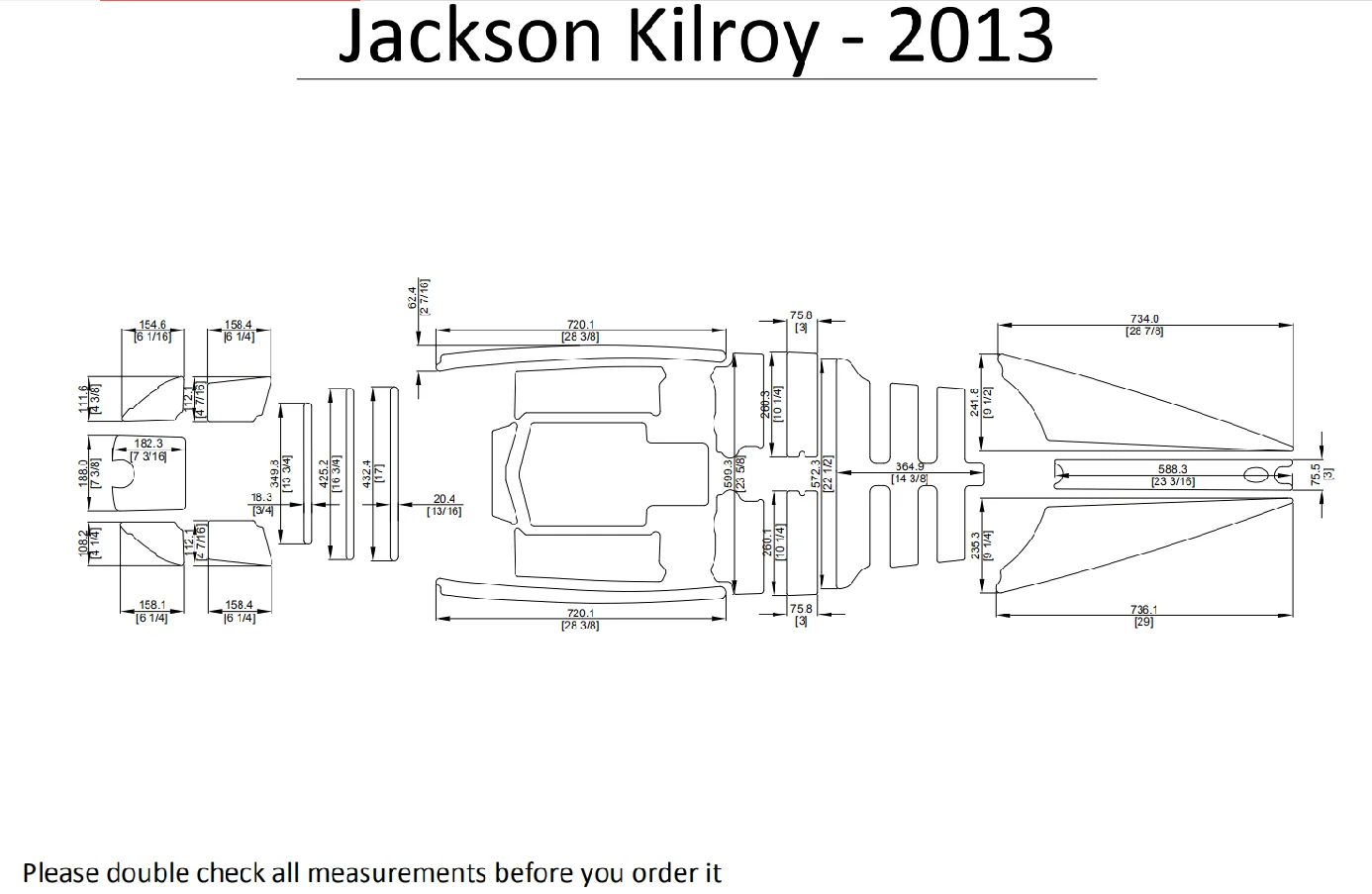 2013 Jackson Kilroy Каяк Лодка EVA настил КОВРИКИ НАБОР 1/4"