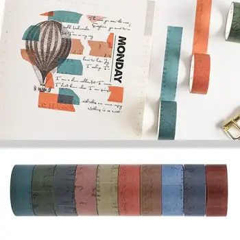 

Adhesive Tape Wrapping Photo Album Sticker Gift Decorative Paper 10pcs Round Original Paper Tape DIY Stationery Decorative Tape