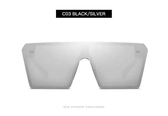 Retro-super-large frame square sunglasses for men and women with European and American fashion rice nail Sunglasses 54157