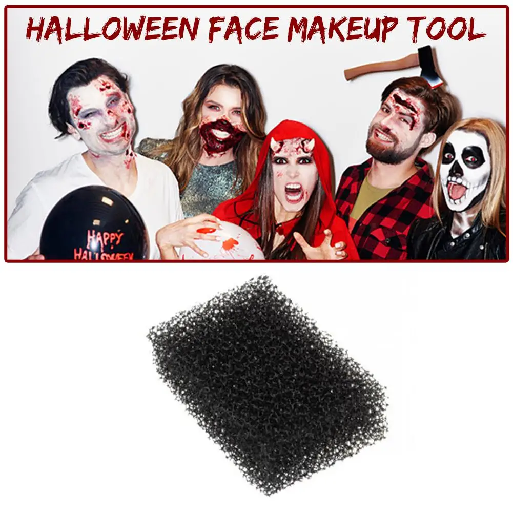 1 шт. черный stipply губка для лица на Хэллоуин Paniting Макияж инструмент специальный эффект живопись инструмент для чистки