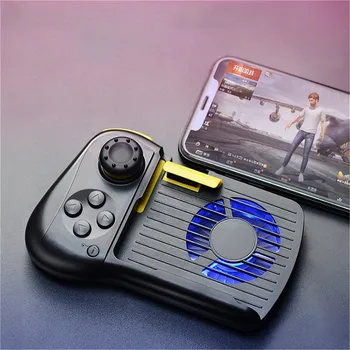 

Wireless Bluetooth Gamepad Joystick Cooling Fan Mobile Phone Game Controller Handle Grip For iphone Built-in 800mAh Battery