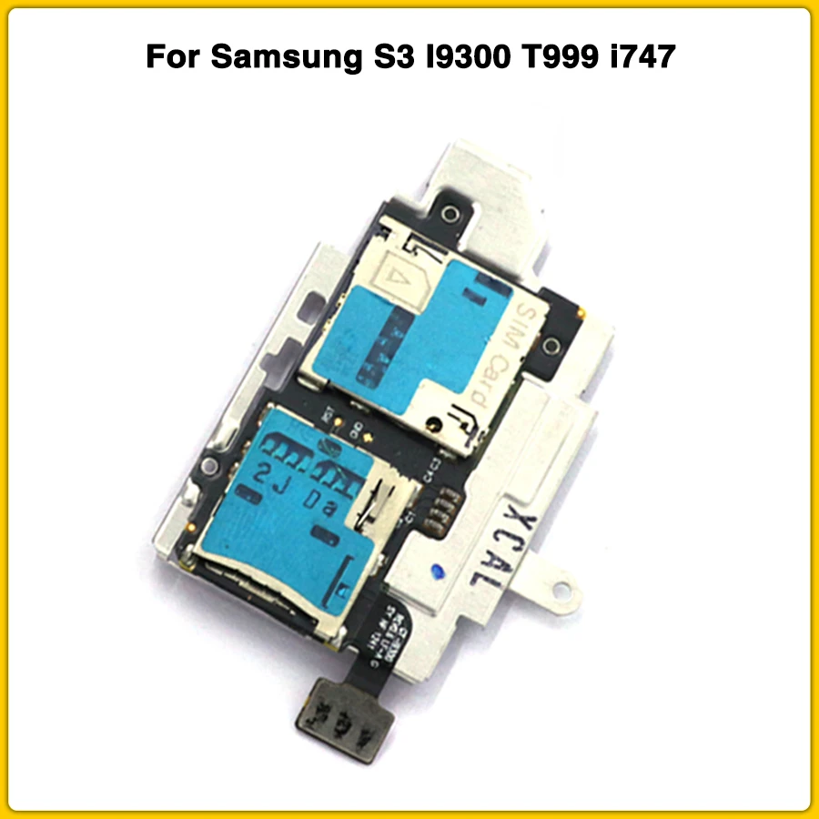 New S3 Sim Card Tray For Samsung S3 I9300 T999 I747 Sim Card Slot Sd Card Reader Holder Socket Flex Cable Mobile Phone Flex Cables Aliexpress