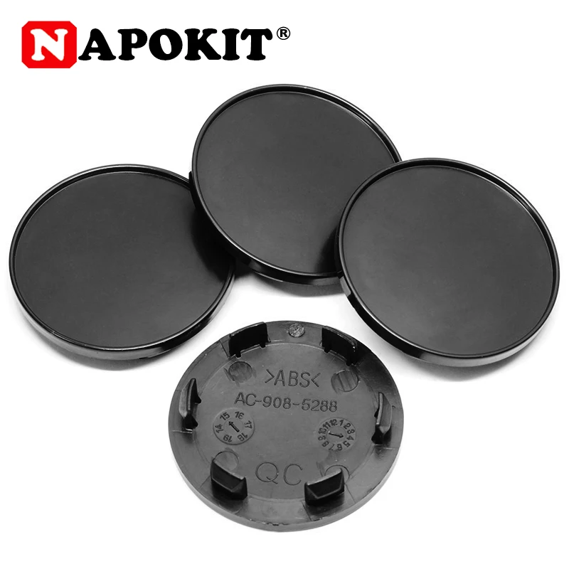 

4pcs 59MM(56mm) 53mm ABS Car Wheel Center Cap Car Hub Cap Hubcap No Emblem 50.5mm Clip Diameter Rim Cover for Flat Logo