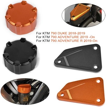 

for KTM DUKE 790 2018 2019 Front Rear Brake Fluid Reservoir Clutch Cap Cover Protector 790 ADV ADVENTURE R 19 20
