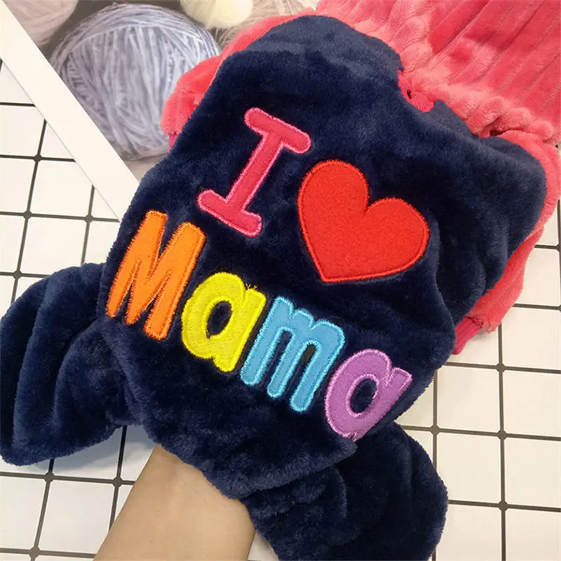 Толстовка Papa Mama с четырьмя ногами для собак свитер розовой вышивкой зимняя