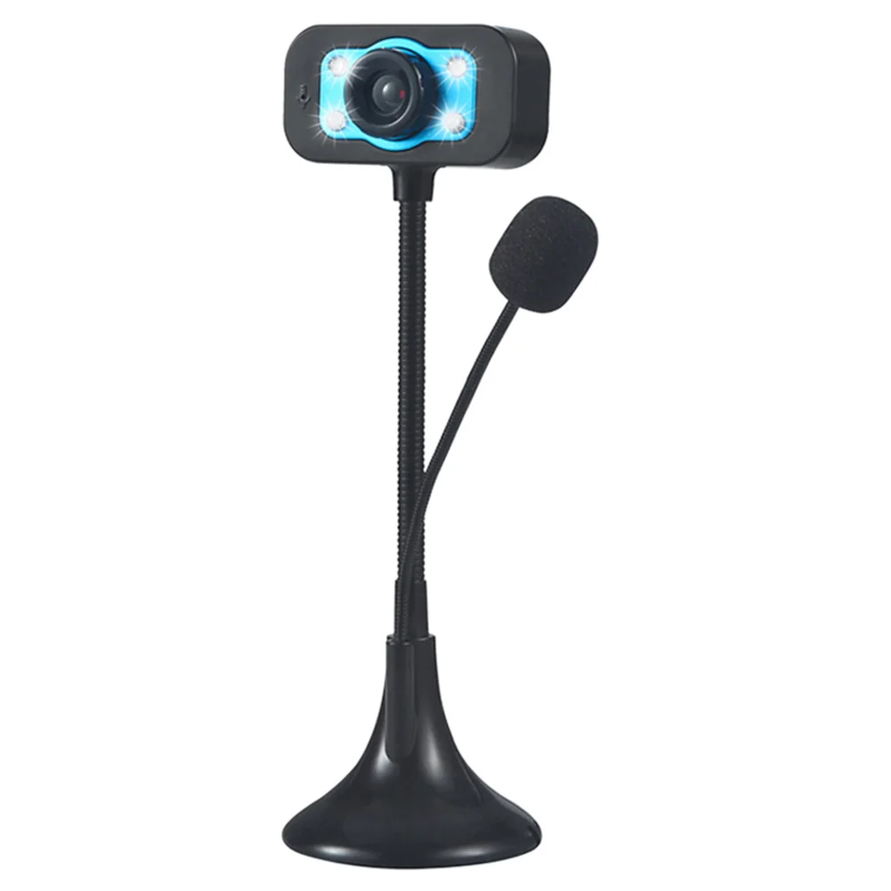 

Computer Camera LED HD Webcam Desktop Computer PC Video USB with Microphone Night Vision Camera for Conference Video Calling