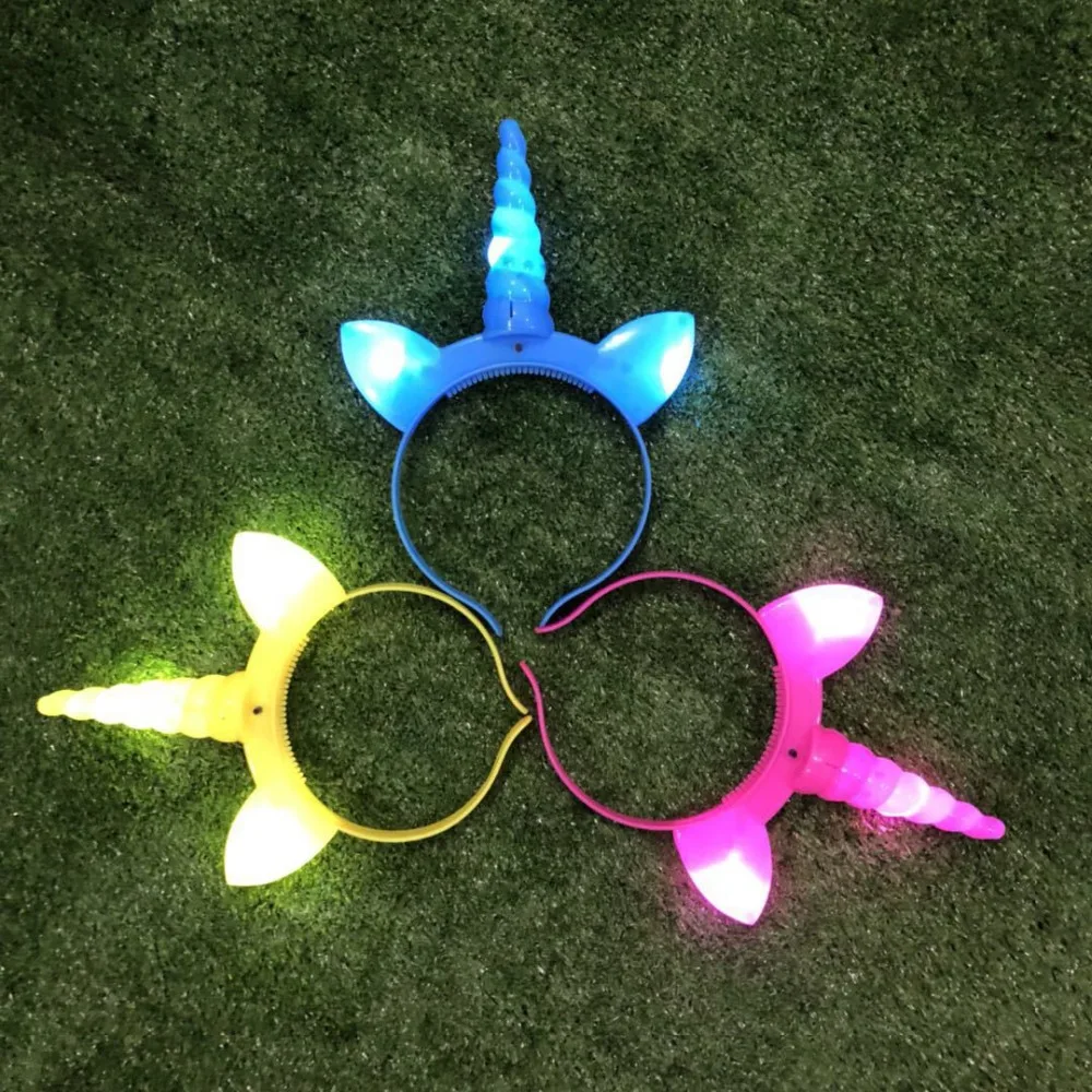 Креативный люминесцентный обруч для волос led Flash Unicorn обруч для волос детская игрушка живописная область ночной рынок Горячая завод прямой Se