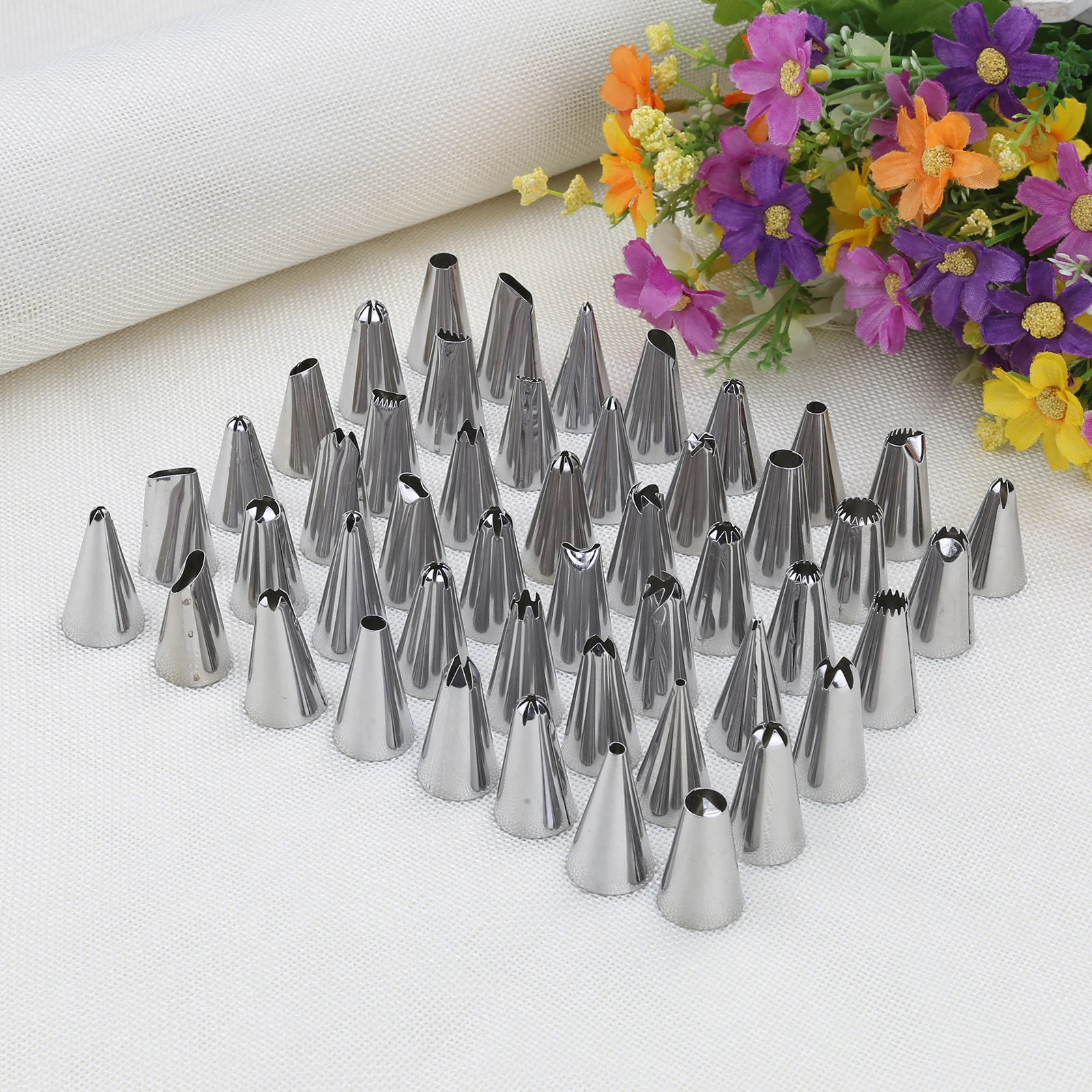 48 шт./компл. Нержавеющая сталь Обледенение Советы Набор торт выпечки инструменты для самостоятельного декорирования бесшовная Сварка аксессуары