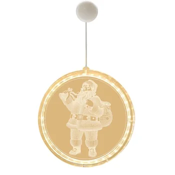 

Craft Christmas Decorations Windows Outdoor Present Christmas Ornaments Santa Claus Adornos De Navidad Home Decoration EA6SDG