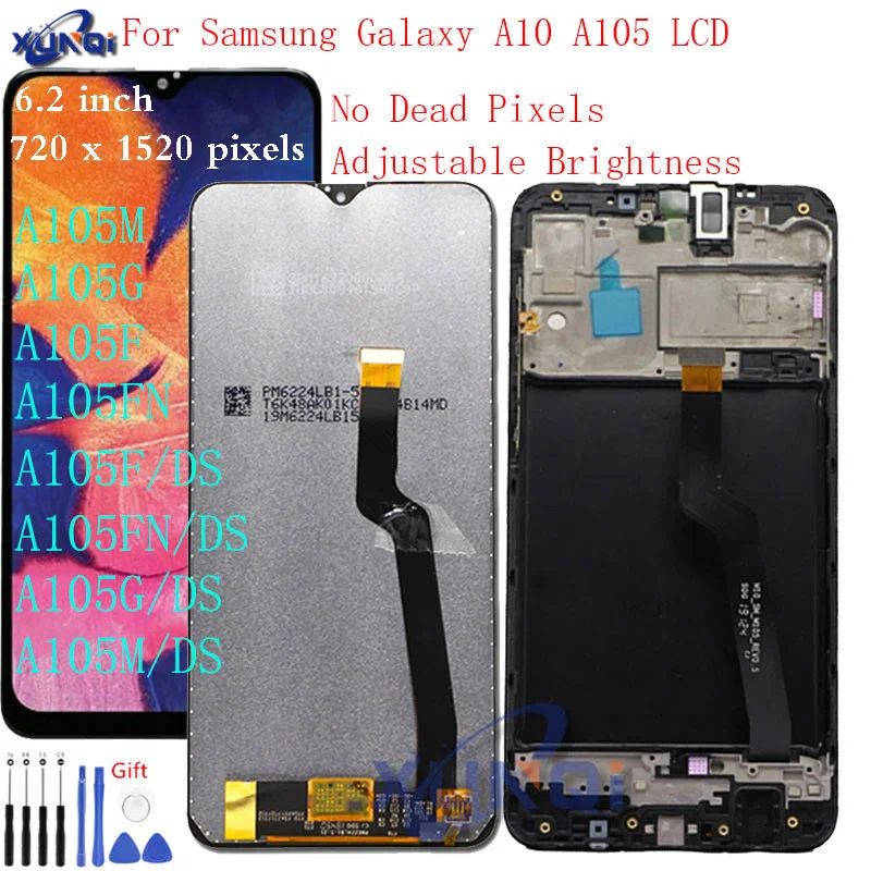 

For Samsung galaxy A10 lcd Digitizer A105/DS A105F A105FD A105M Display Touch Screen with frame Digitizer For Samsung A10 lcd