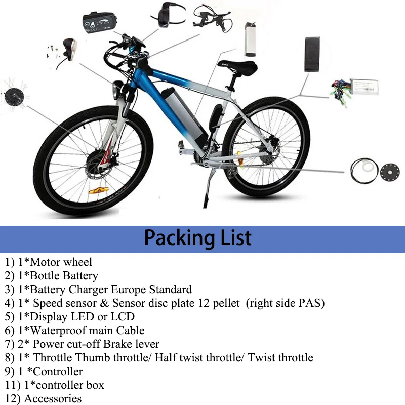 Free TAX Ebike конверсионный комплект 36V500W с 10ah литиевой батареей, комплект передних бесщеточных зубчатых ступиц, комплект моторных колес bicicleta Electronica