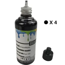 4x черный краски для чернил 100ml* 4 заправка чернилами замена для hp 178 920 940 364 564 655 685 932 многоразового