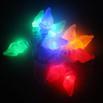 

Warm White LEDs Delicate Glow Sea Shell Lights Battery Operated Party LED Lights Lantern String Decor Hanging