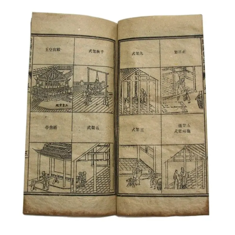 Chininese Old Traditional Carpentry Drawing Luban's Book 4 Volumes | Дом и сад