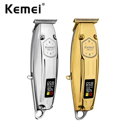 Kemei Profesional 6-Star Detailer with T Blade for Extremely Close Trimming and Clean and Crisp Lines for Professional Barbers