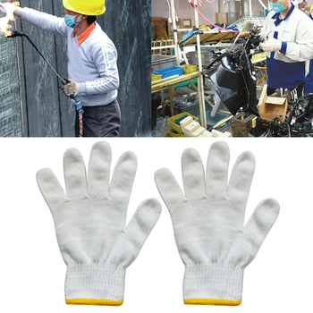 

12pairs Garden Gloves Planting Cooking Reusable Practical Heavy Duty Cotton Yarn Wear Resistant Farm Household Fishing