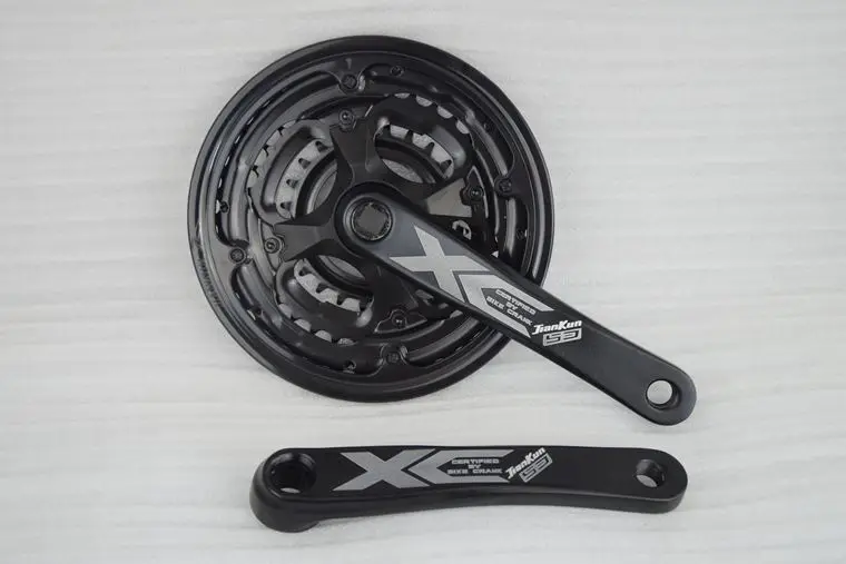 Велосипед crankset 7-8-9 скорость MTB горный велосипед колесо цепной передачи с рычагом 42T-33T-24T цепь 170 мм черный красный синий золотой велосипед звездочка