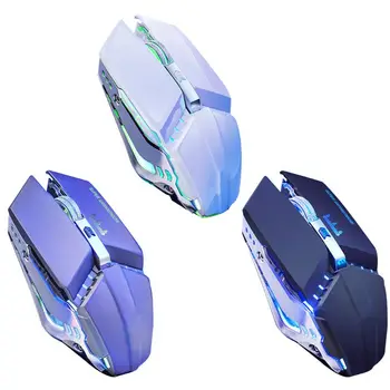 

2.4GHz USB Wireless Rechargeable Mechanical Gaming Mouse 7 Color Breathing Light 3 Gear DPI Adjust Silent Optical Mouse