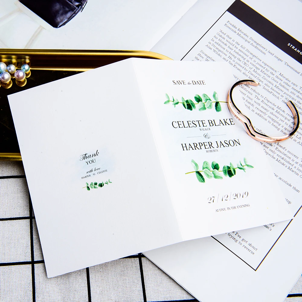  c27-Wedding Invitation Card Customized Invitation Card High-end Paper Card Table Arrangement Card s - 4.00003E+12