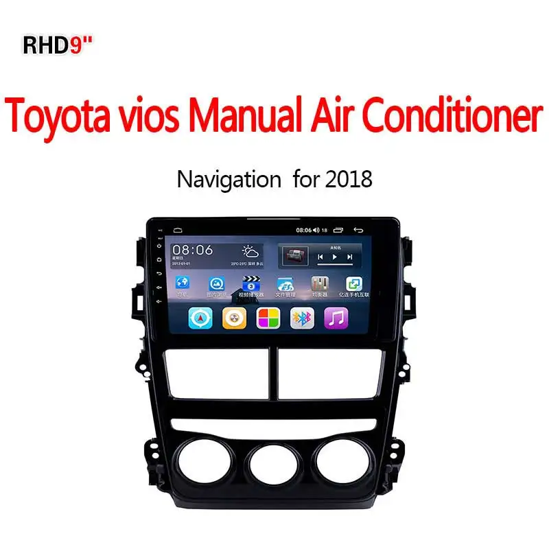 Lionet gps навигация для автомобиля Toyota vios ручное управление кондиционером 9 дюймов RT1047X - Размер экрана, дюймов: 4G8core64G
