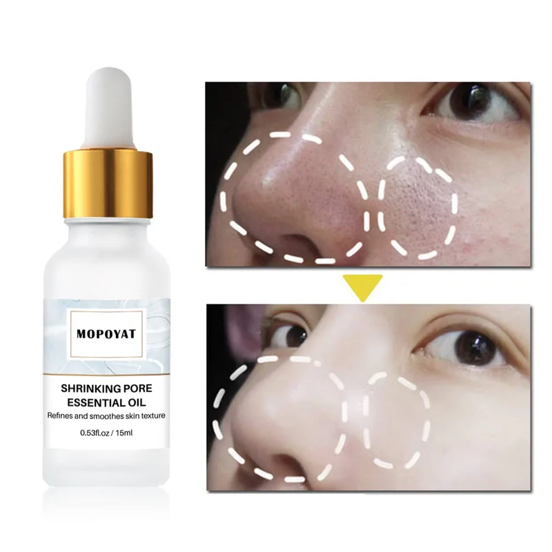 

Shrink Pores Essential Oil 15ml Face Serum Oil-Control Deep Cleansing Refine and Smooth Skin Texture Moisturizing Face Care
