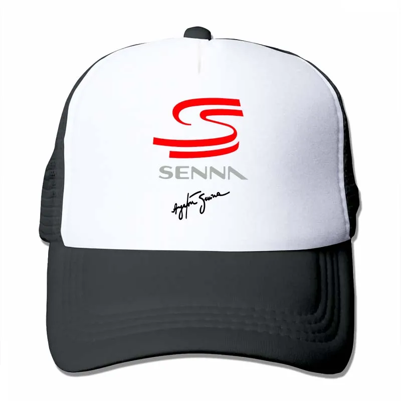 Ayrton Senna бейсбольная кепка для мужчин и женщин, Кепка-Дальнобойщик, модная Регулируемая Кепка - Цвет: 4-Black