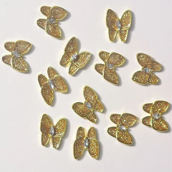 

Nail Alloy Butterfly Charms Nail Jewlry Shiny 3D Strass Gem Stones For Nail Art Decoration Colorful Charms Jewelry 10pcs/lot