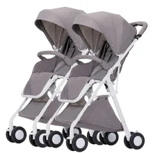 Детская коляска Коляска для малышей-близнецов двойная коляска для путешествий twins poussette double jumeaux carro Плайя plegible ikiz bebek arabasi
