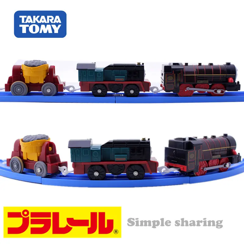 Takara Tomy Pla Rail Plarail поезд и друзья TS-22 ураган и франки Япония железнодорожный поезд электрический локомотив модель игрушки