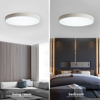 

Ultra Thin LED Ceiling Lamp Dimmable Warm White Natural light 24W 220V Bedroom Kitchen Surface Mount Flush Panel Light