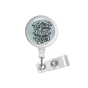 

Badge Reel Inspirational Retractable Badge Holder Employee Staff Badge Clip Rn Cna Nursing Student Graduation Gift for Her