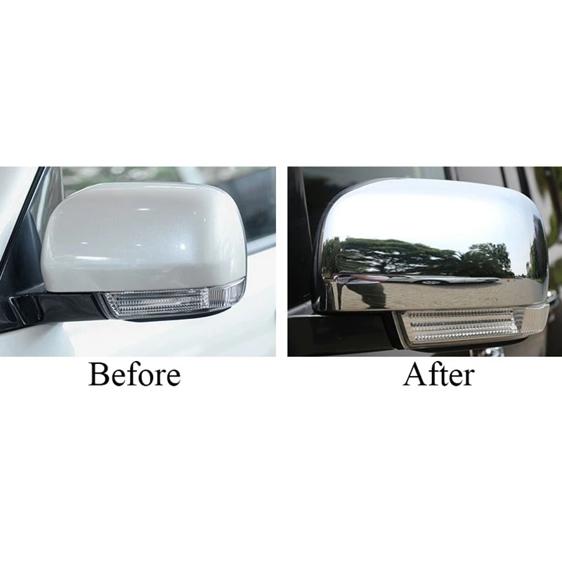ABS хромированные боковые зеркала декоративные Чехлы для Mitsubishi Pajero 2007